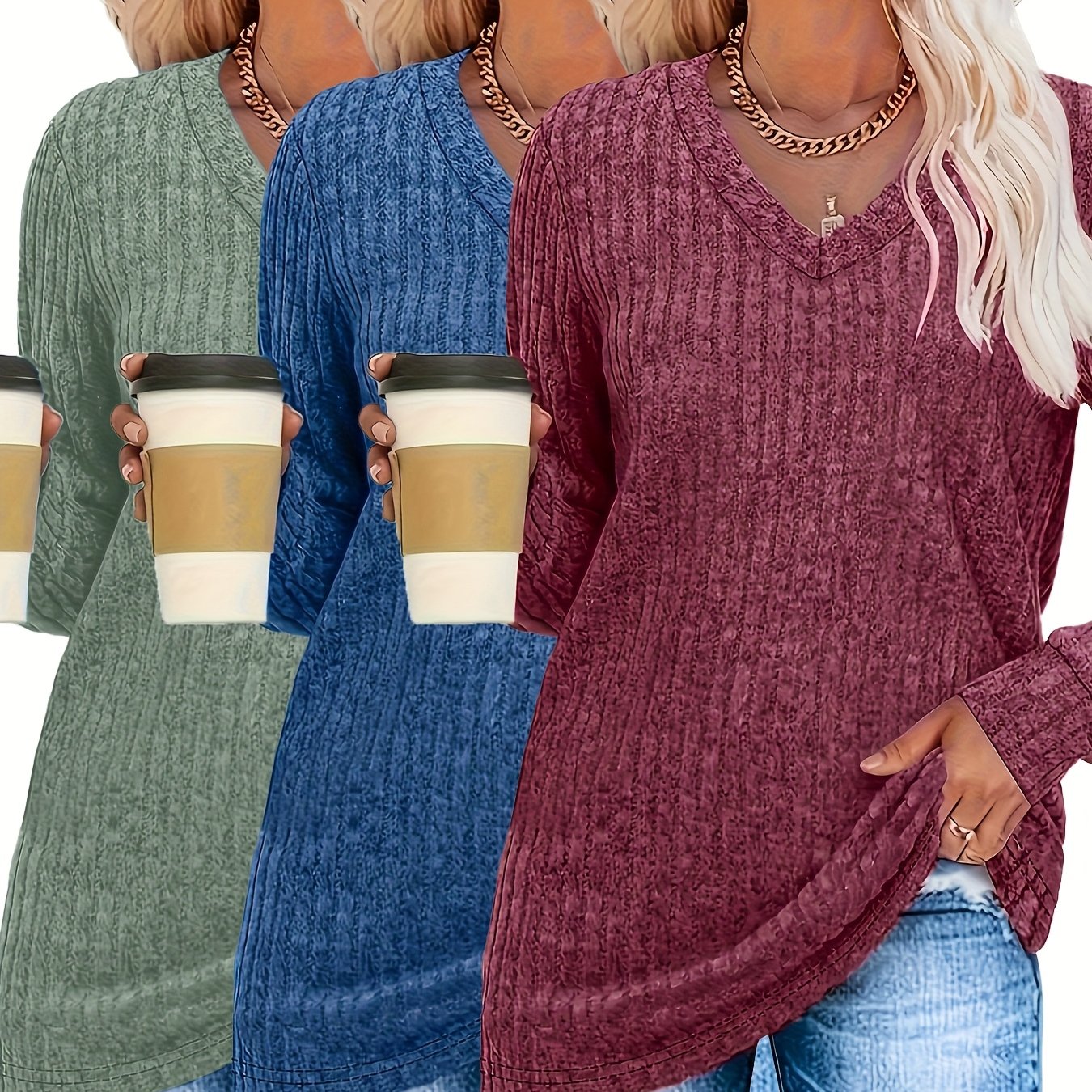 Mireille™ | Suéter Casual Elegante (2 + 1 gratis)