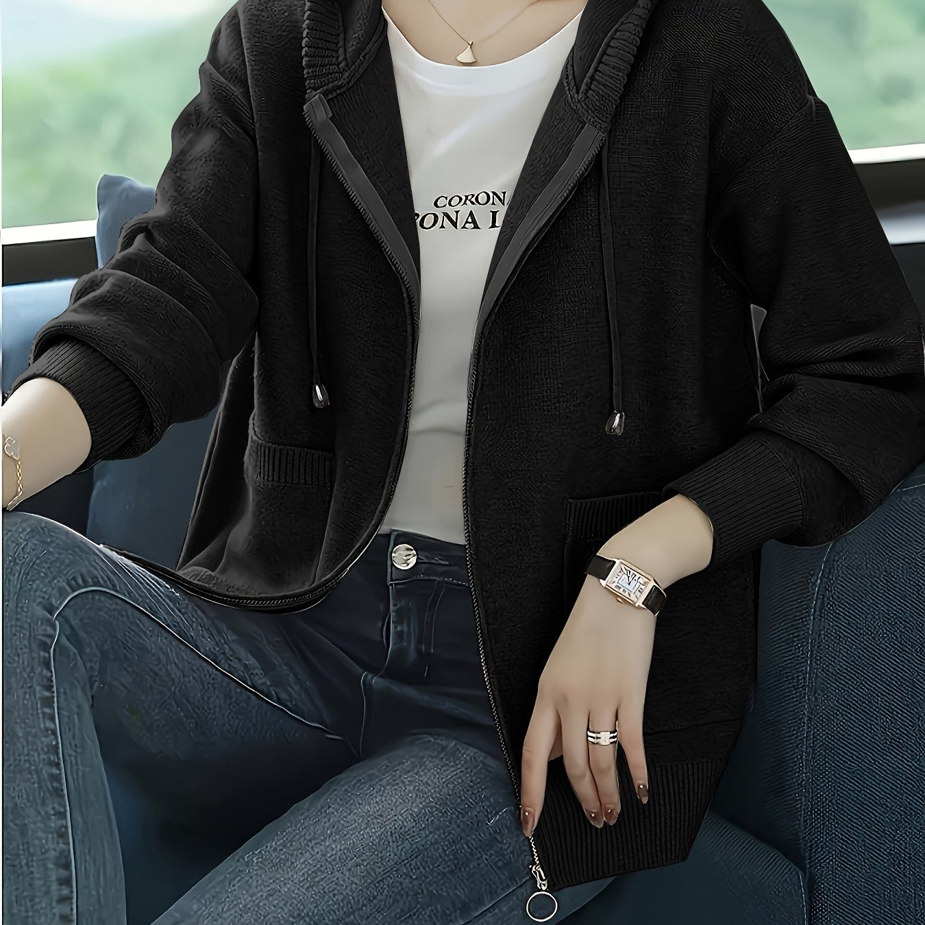 Océane™ | Cárdigan con capucha