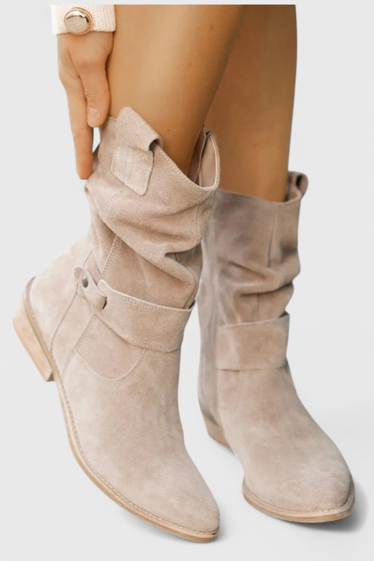 Aria™ | Botines Elegantes de Ante