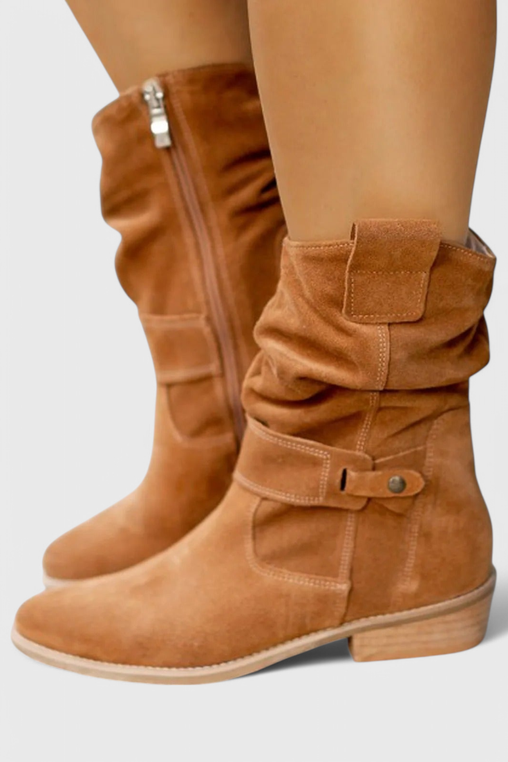 Aria™ | Botines Elegantes de Ante