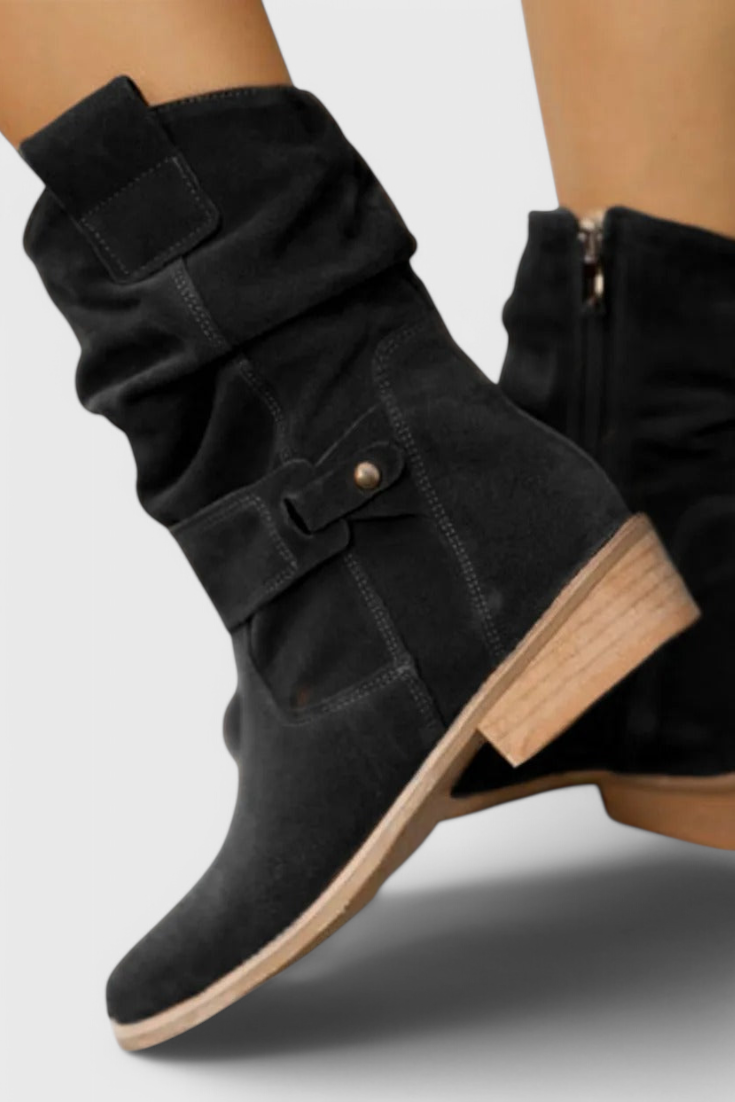 Aria™ | Botines Elegantes de Ante