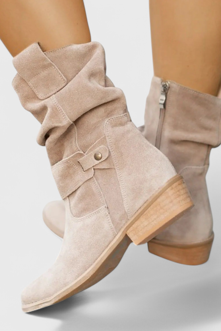 Aria™ | Botines Elegantes de Ante