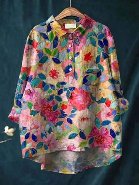 Halima™ | Camisa Floral Elegante
