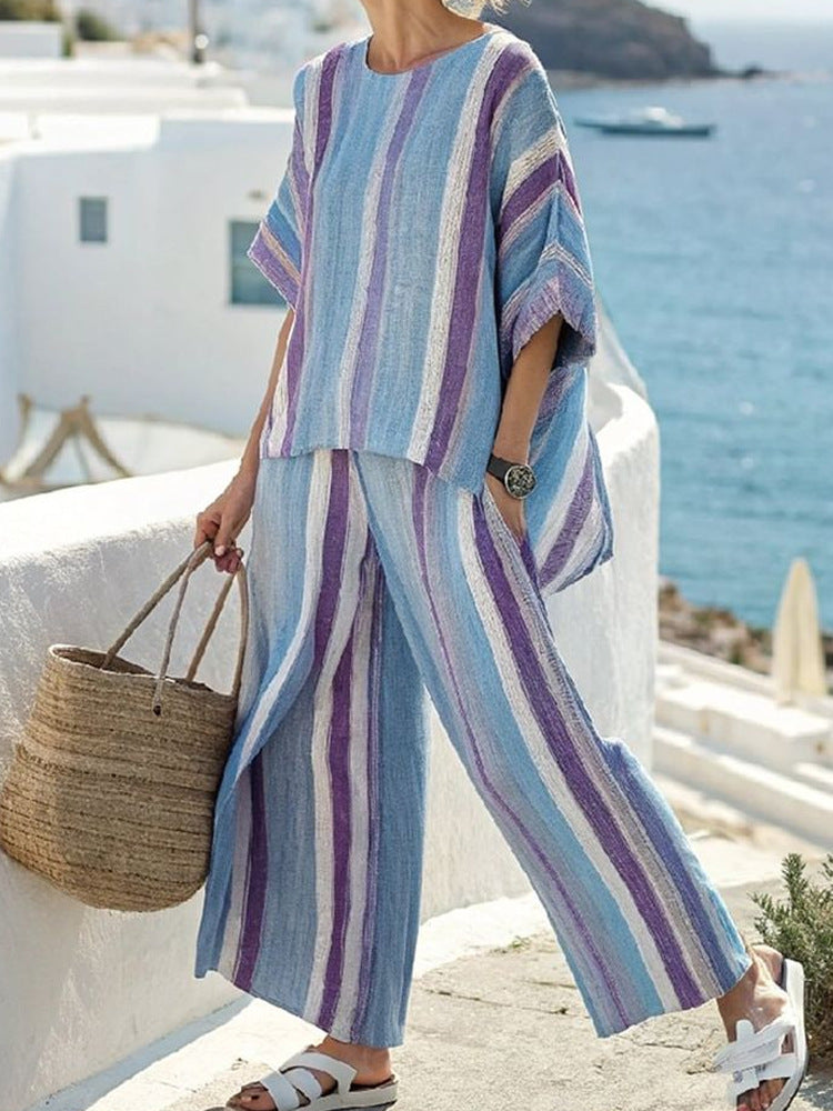 Morine™ | Conjunto a Rayas Elegante y Casual