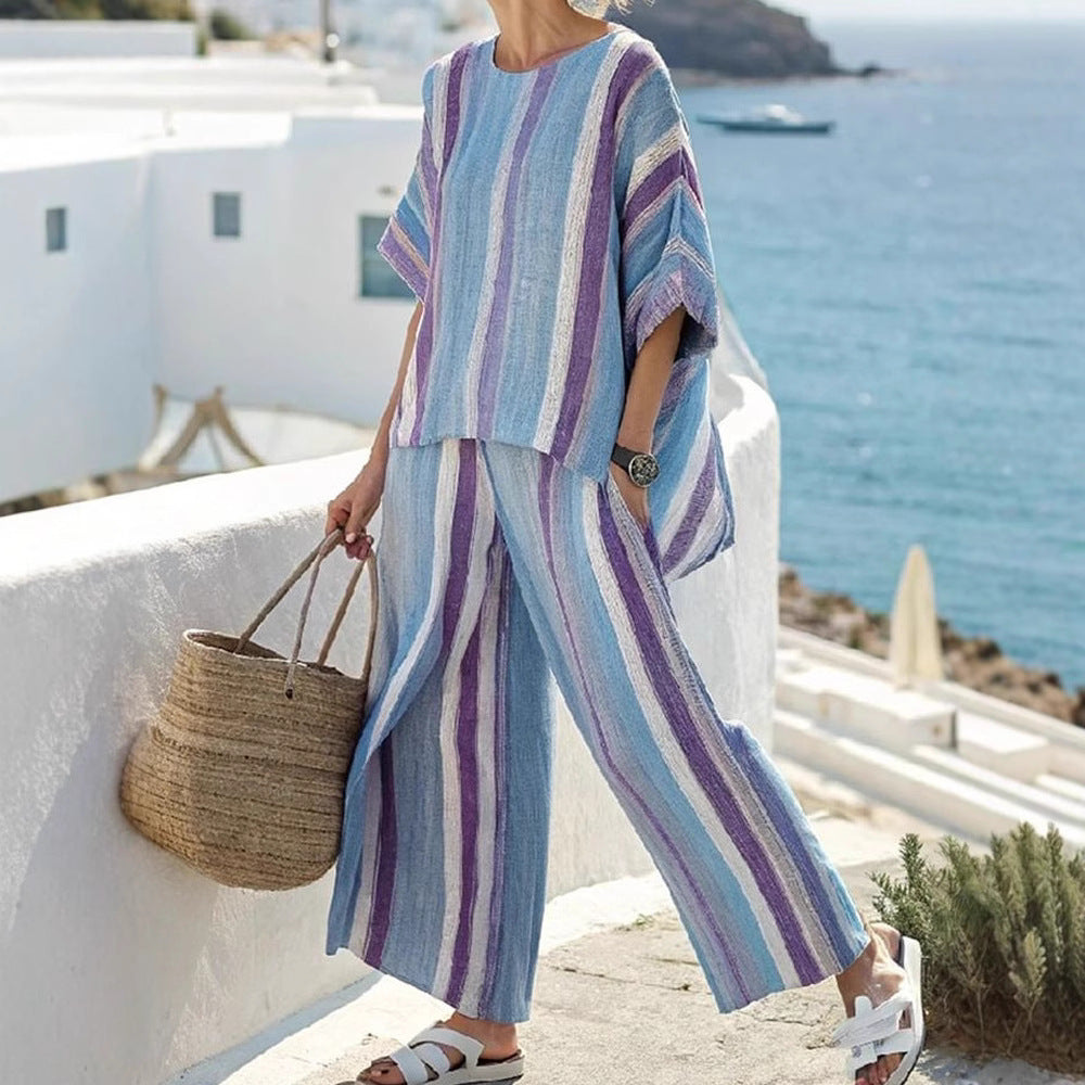 Morine™ | Conjunto a Rayas Elegante y Casual
