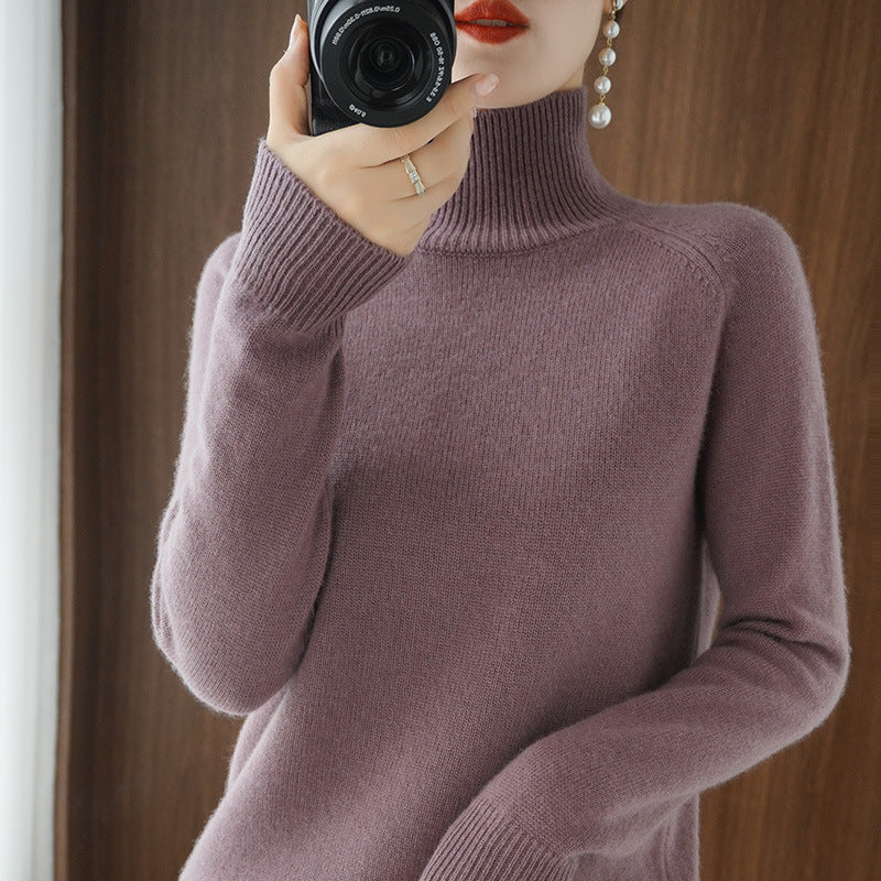 Amara™ | Suéter Amplio de Punto con Cuello Alto