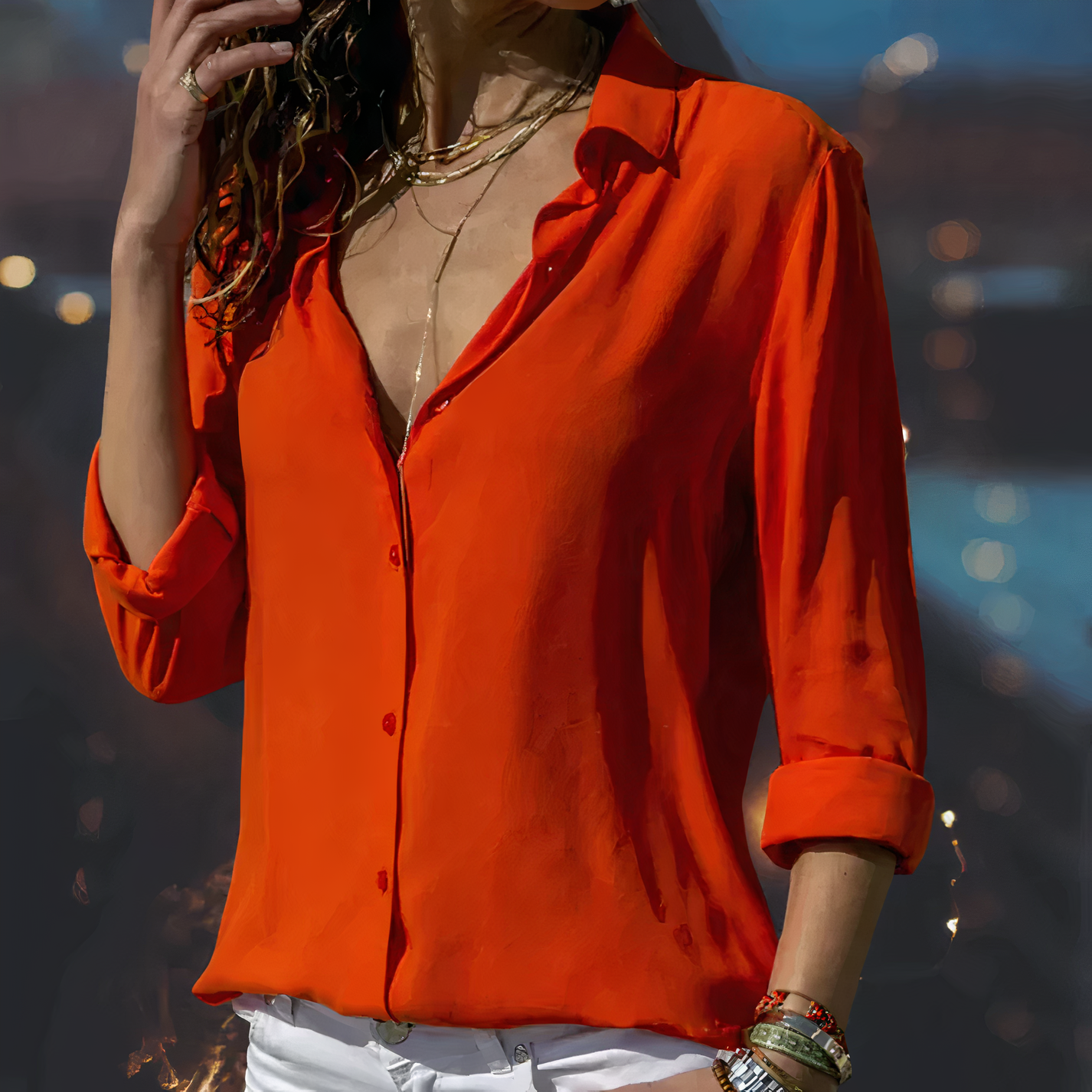 Wolfy™ | Blusa Elegante Fluida