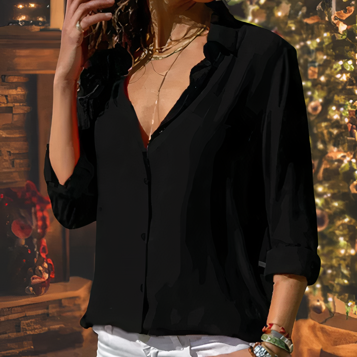 Wolfy™ | Blusa Elegante Fluida