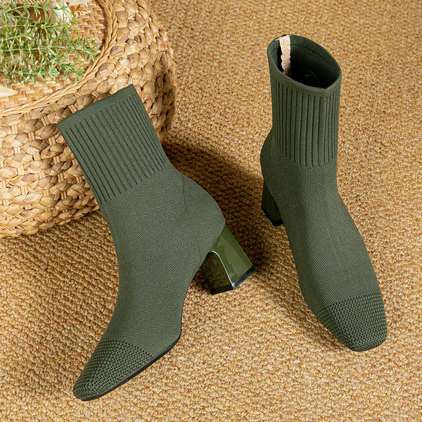 Josie™ | Botines Tricotados Chic