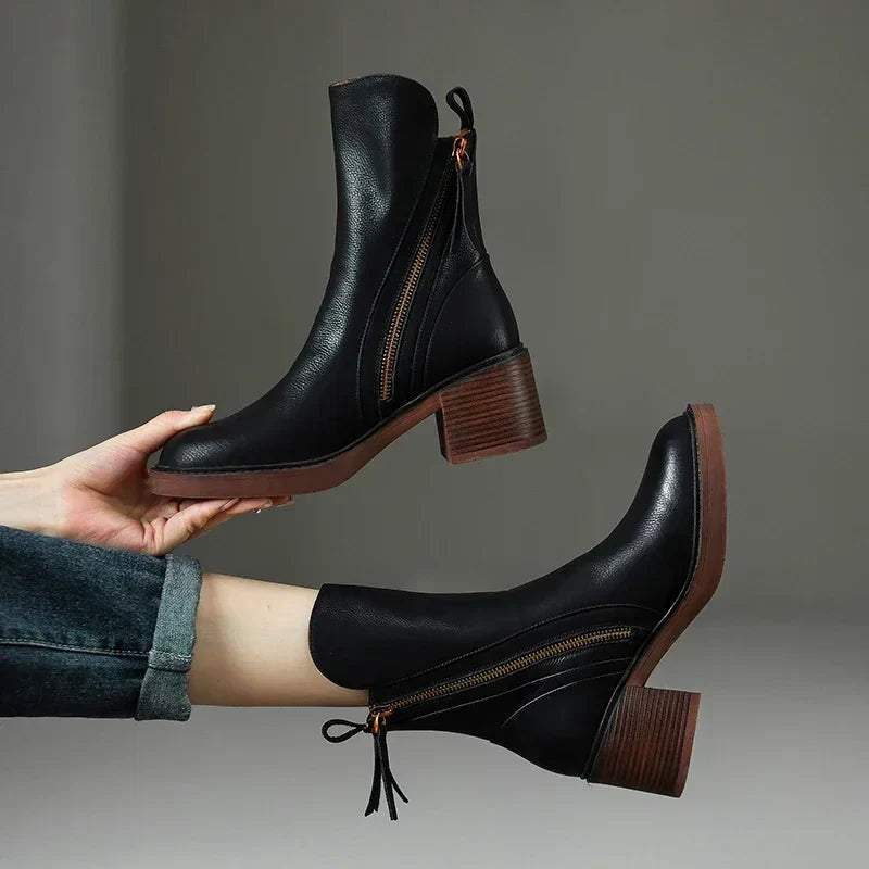 Tresa™ | Botines de Cuero Elegantes