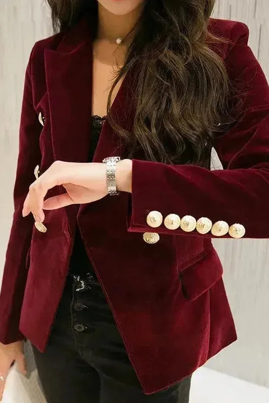 Nola™ | Blazer Elegante de Terciopelo