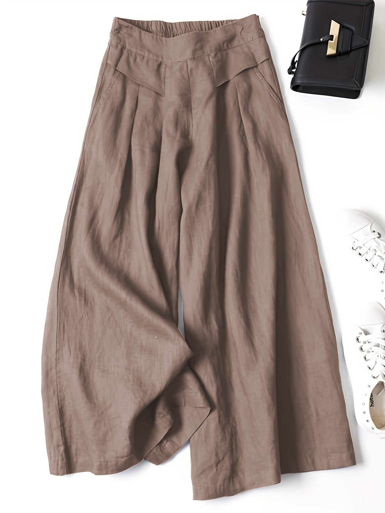 Jani™ | Pantalón Retro Acampanado de Lino