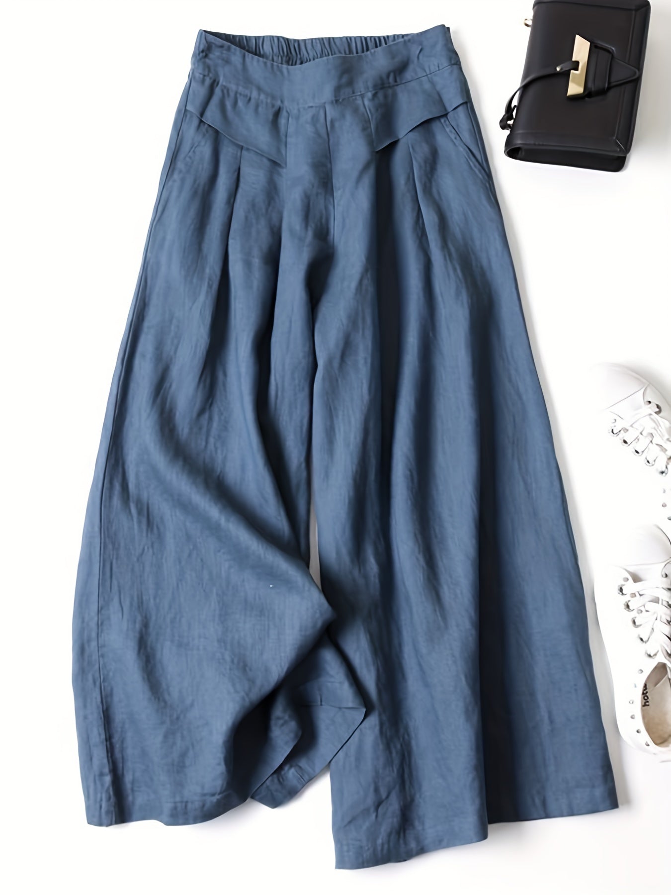 Jani™ | Pantalón Retro Acampanado de Lino
