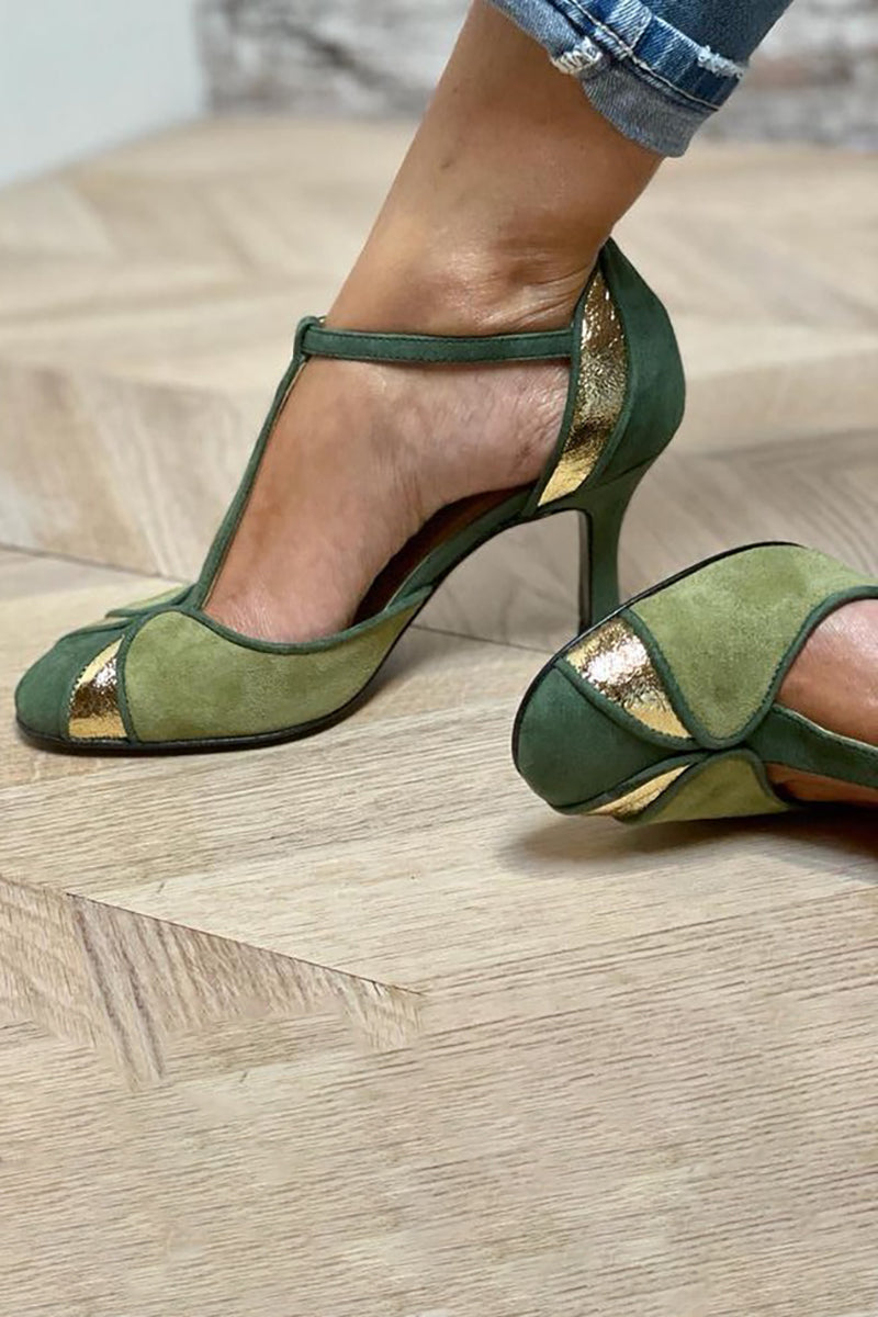 Taviana™ | Elegantes Tacones de Patchwork
