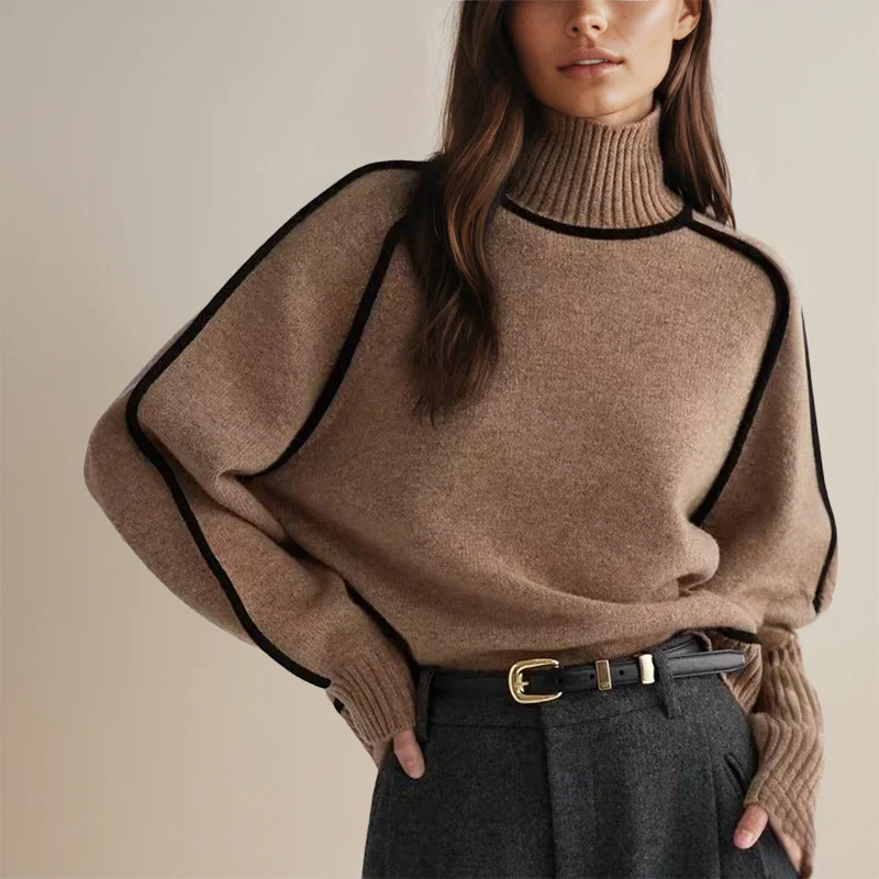 Tima™ | Suéter de Cuello Alto Elegante de Lana