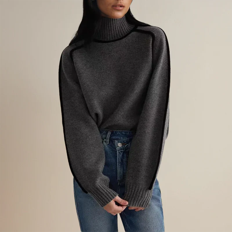 Tima™ | Suéter de Cuello Alto Elegante de Lana
