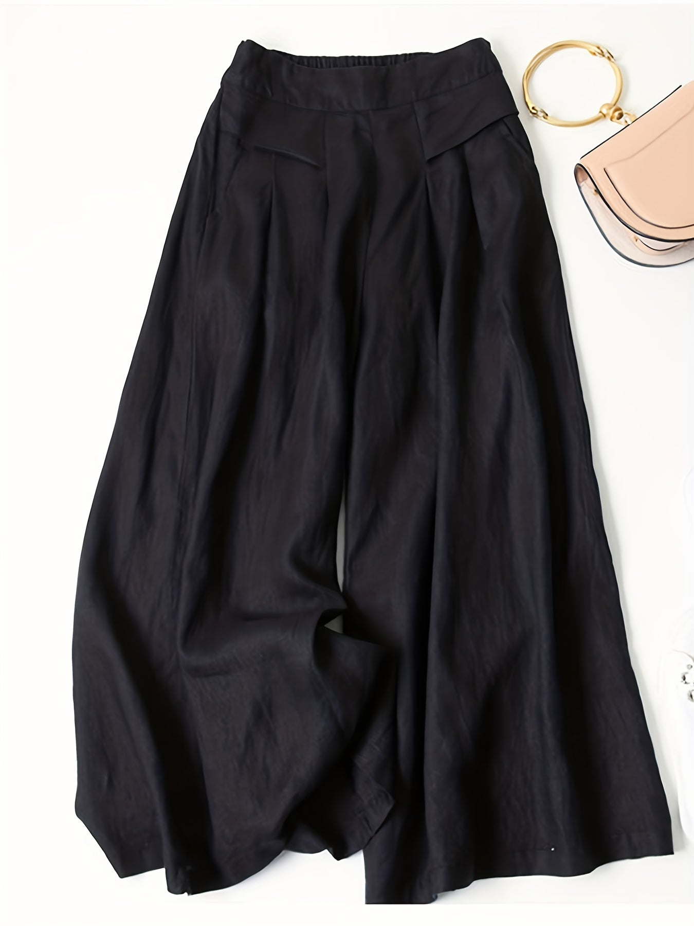 Jani™ | Pantalón Retro Acampanado de Lino