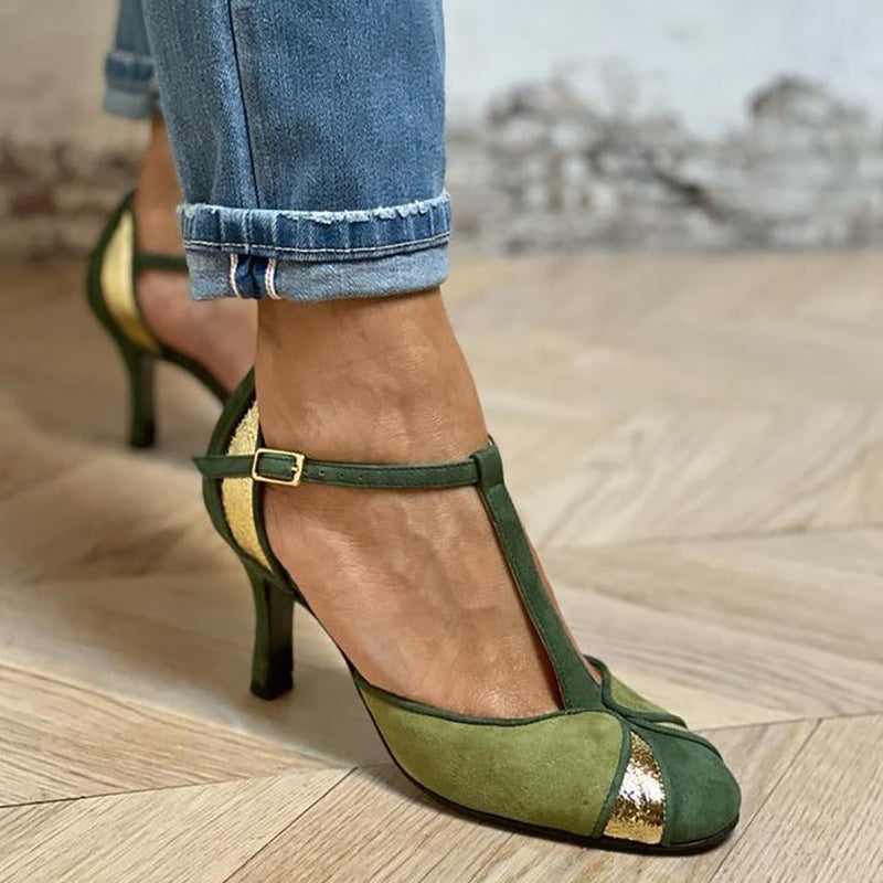 Taviana™ | Elegantes Tacones de Patchwork