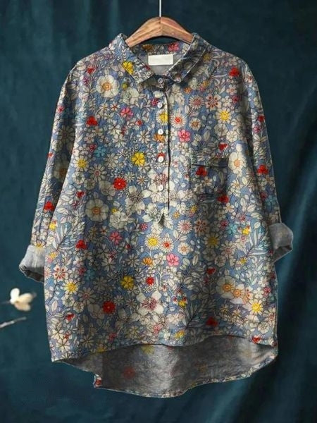 Halima™ | Camisa Floral Elegante