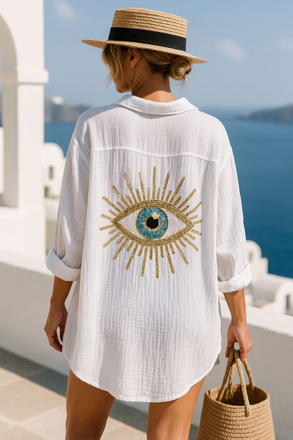 Sora™ | Camiseta Ojo Protector Elegante