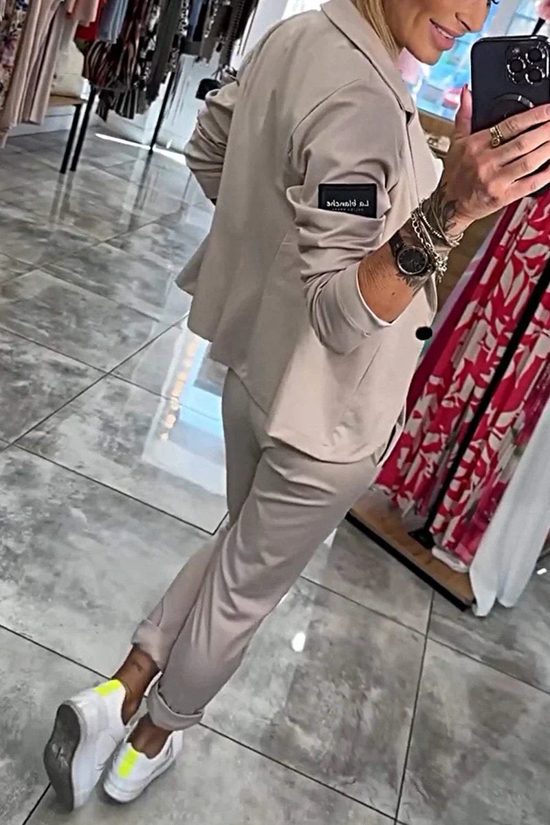 Tracy™ | Conjunto Blazer y Pantalón Fluido