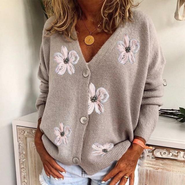 Lux™ | Cárdigan Floral Elegante en Algodón