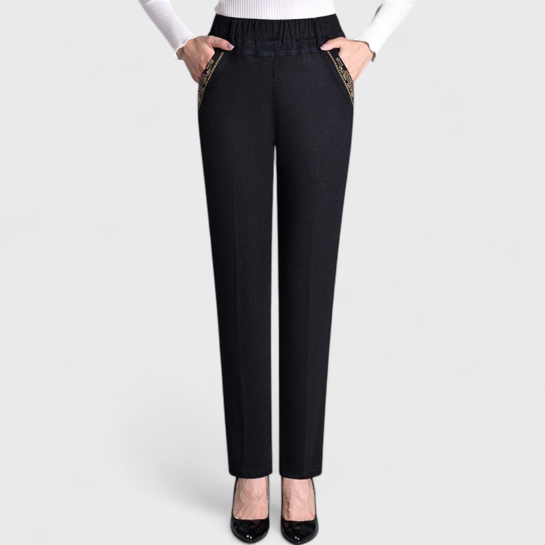 Mira™ | Jeans Elegantes de Denim con Bolsillos Prácticos