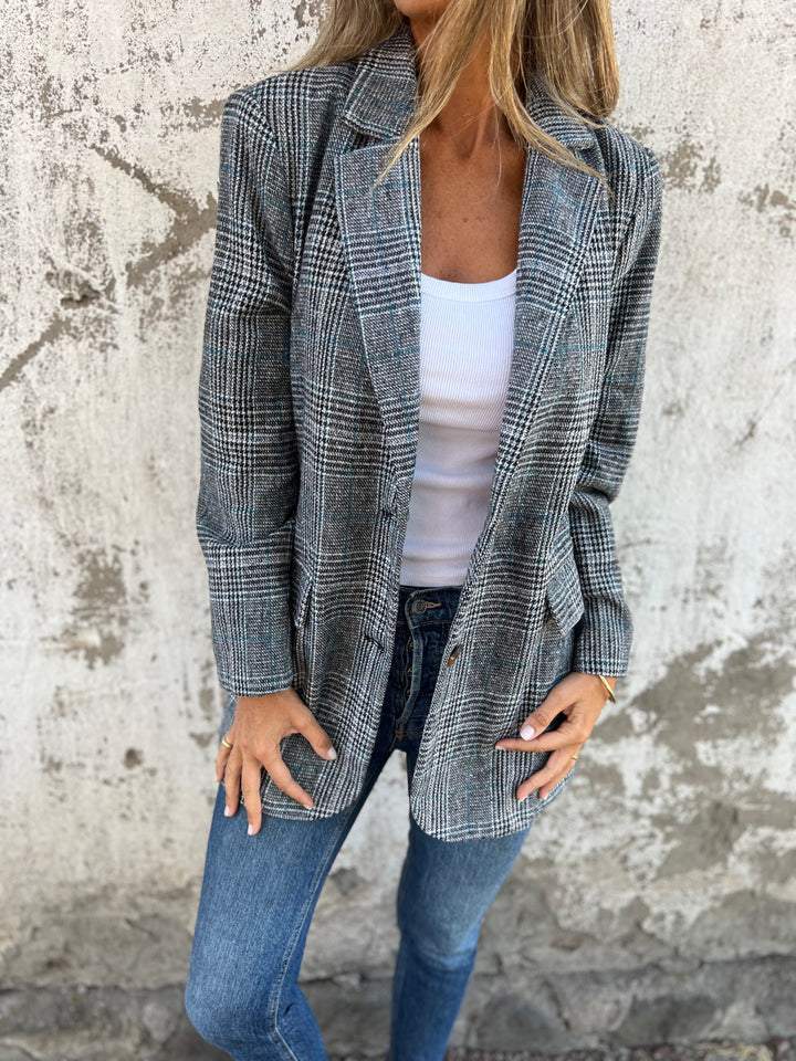 Sarah™ | Blazer a cuadros elegante