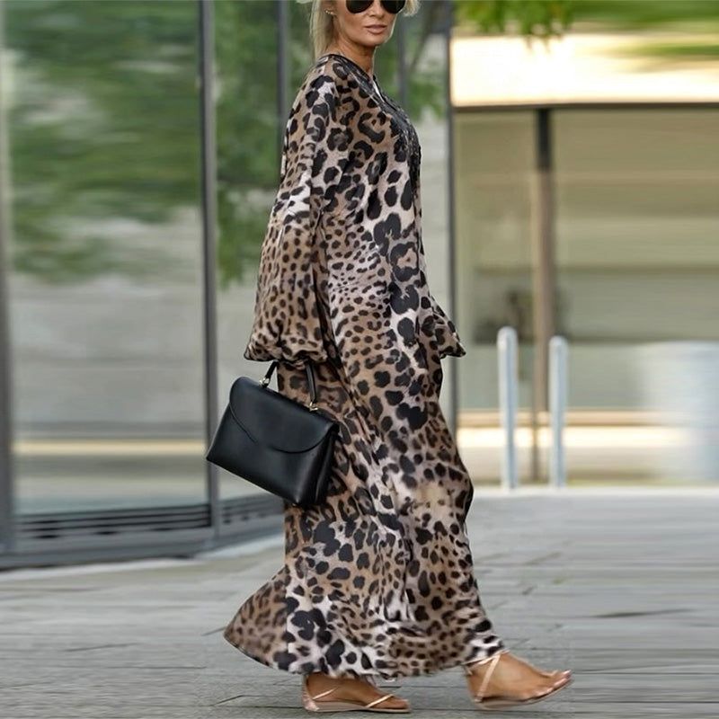 Virginie™ | Elegancia Informal Impresa Leopardo