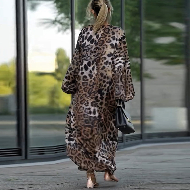 Virginie™ | Elegancia Informal Impresa Leopardo