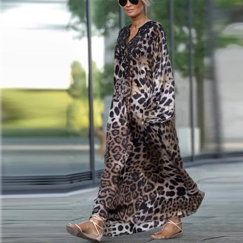 Virginie™ | Elegancia Informal Impresa Leopardo
