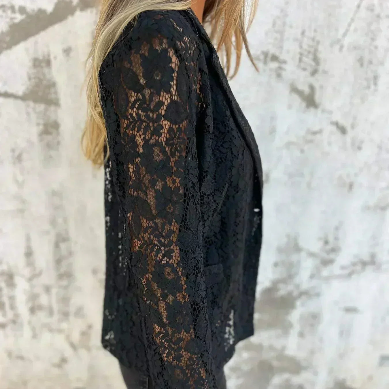 Naomi™ | Blazer Elegante de Encaje y Tejido