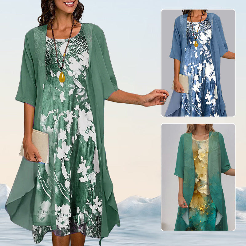 Adeline™ | Conjunto Elegante de Algodón de 2 Piezas