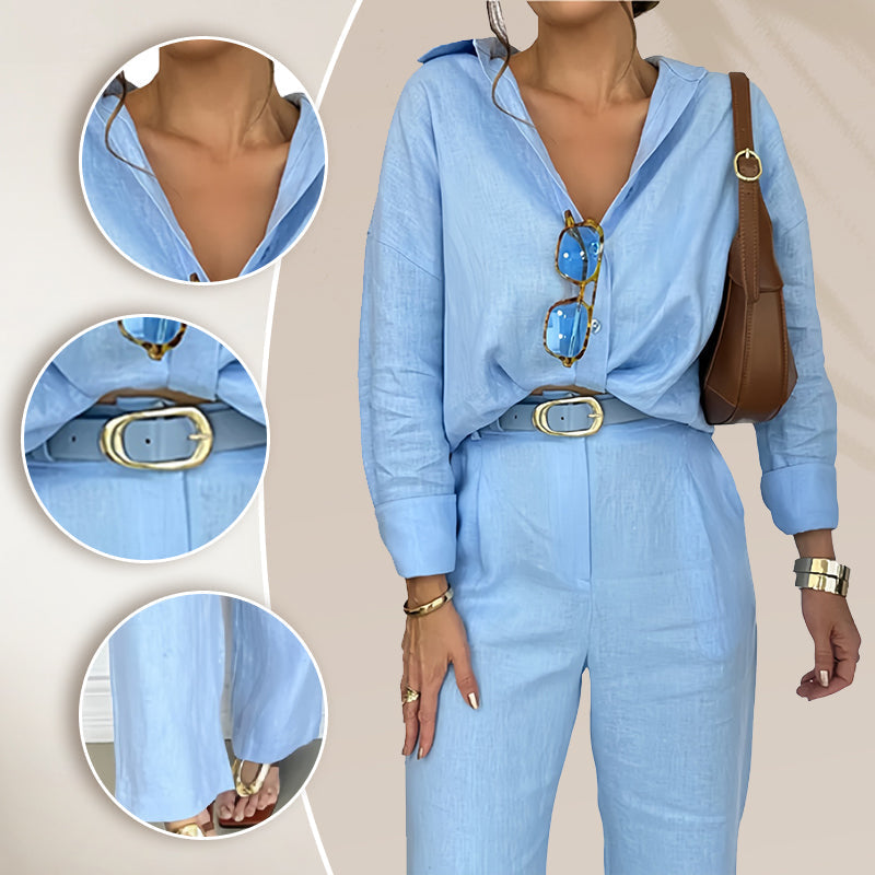 Ariel™ | Camisón Elegante y Pantalón Cómodo